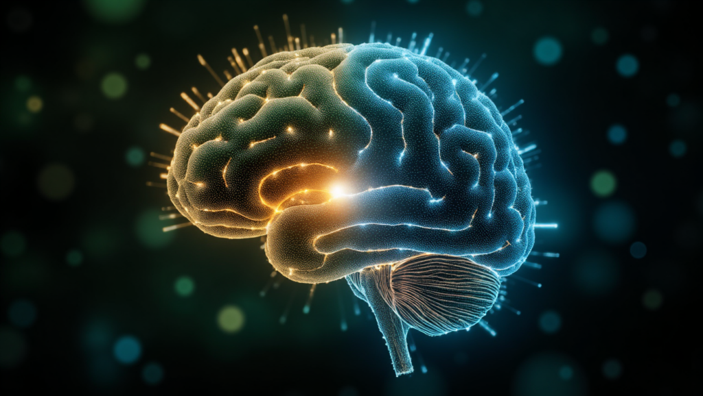 „Infografik: Verbindung von psychischer Gesundheit und KI-Sicherheit“