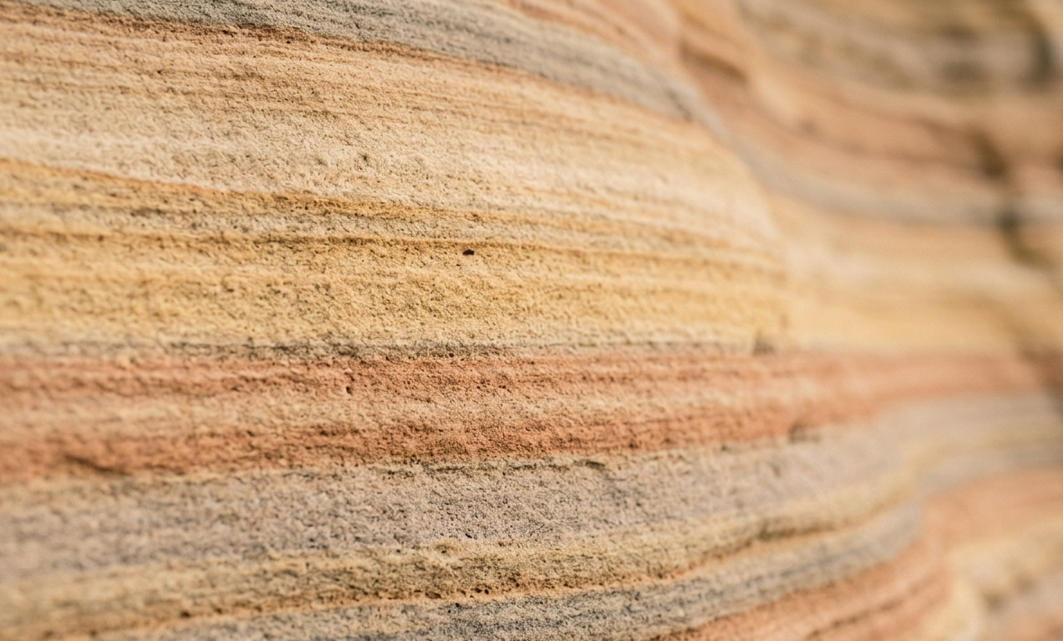 Sedimentschichten in warmen Erdtönen – das Prinzip der Yager-Methode